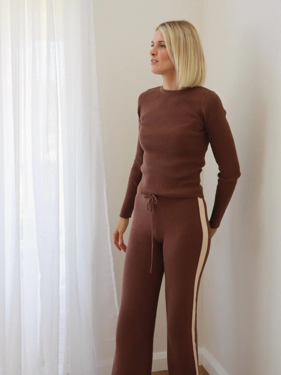 RIBBED TOP | CHOCOLATE (WOMEN'S) by Ziggy Lou