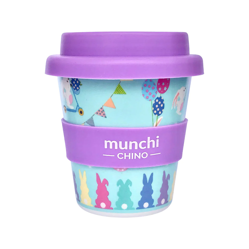 EASTER BUNNY BABYCHINO CUP - LIMITED EDITION (PURPLE/GREEN) - STRAW INCLUDED