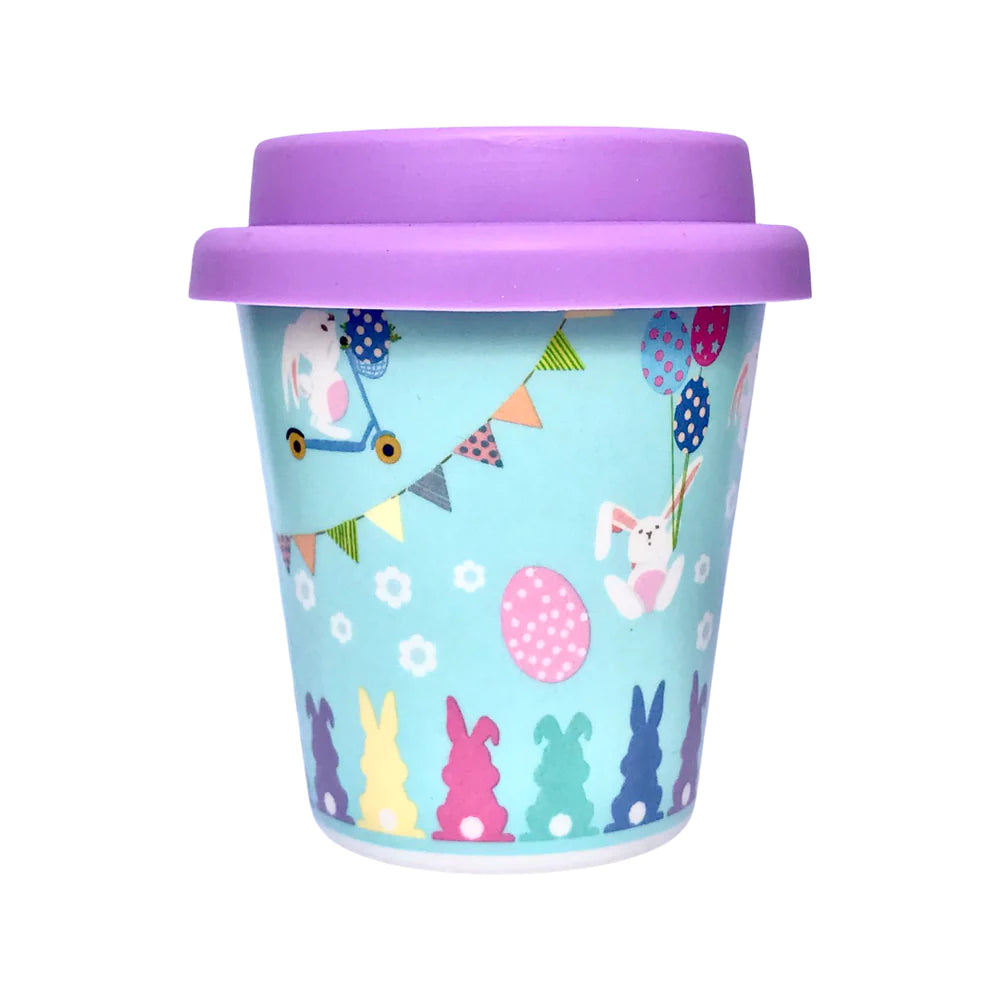 EASTER BUNNY BABYCHINO CUP - LIMITED EDITION (PURPLE/GREEN) - STRAW INCLUDED