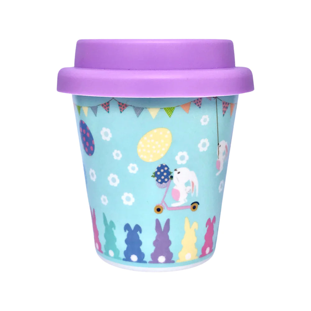 EASTER BUNNY BABYCHINO CUP - LIMITED EDITION (PURPLE/GREEN) - STRAW INCLUDED
