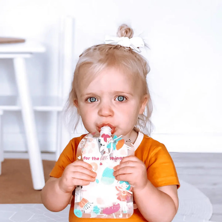 Sinchies 150ml Reusable Food Pouches - Fairies (10 pack)
