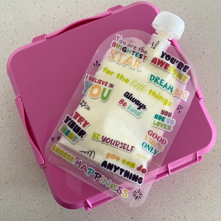 Sinchies 150ml Reusable Food Pouches - Lunchbox Love (10 pack)