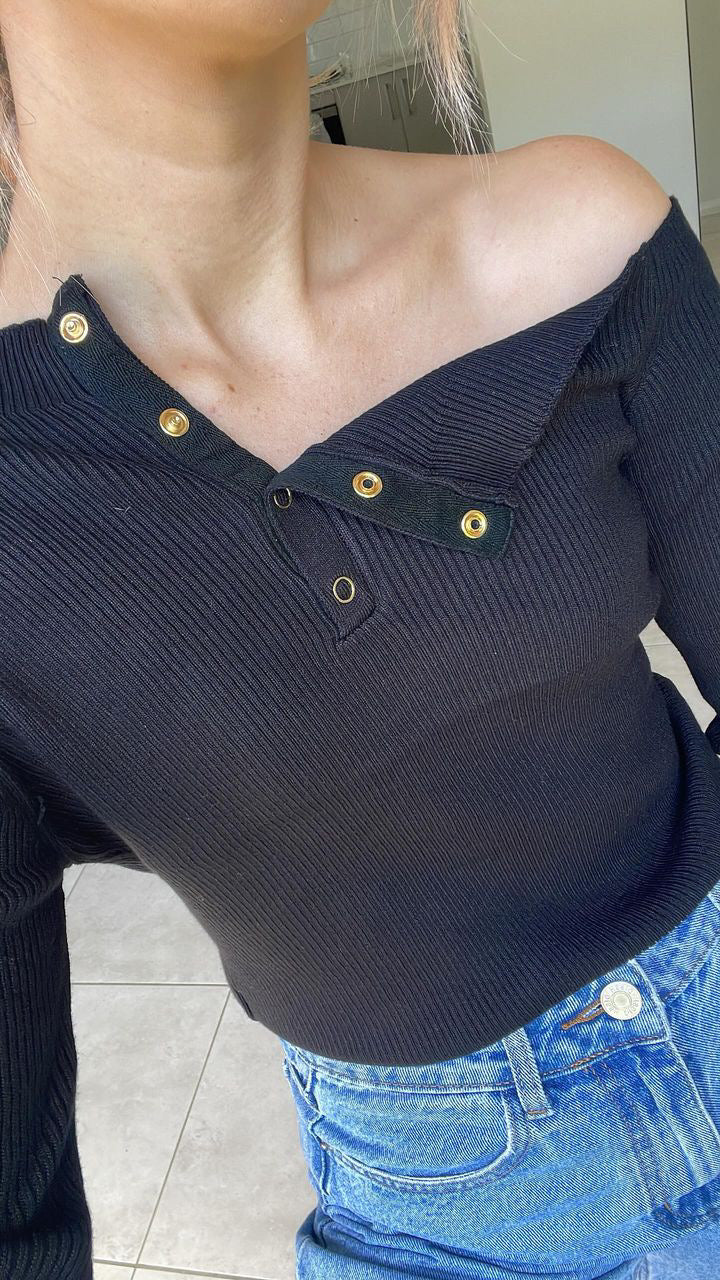 Black Chloe Top