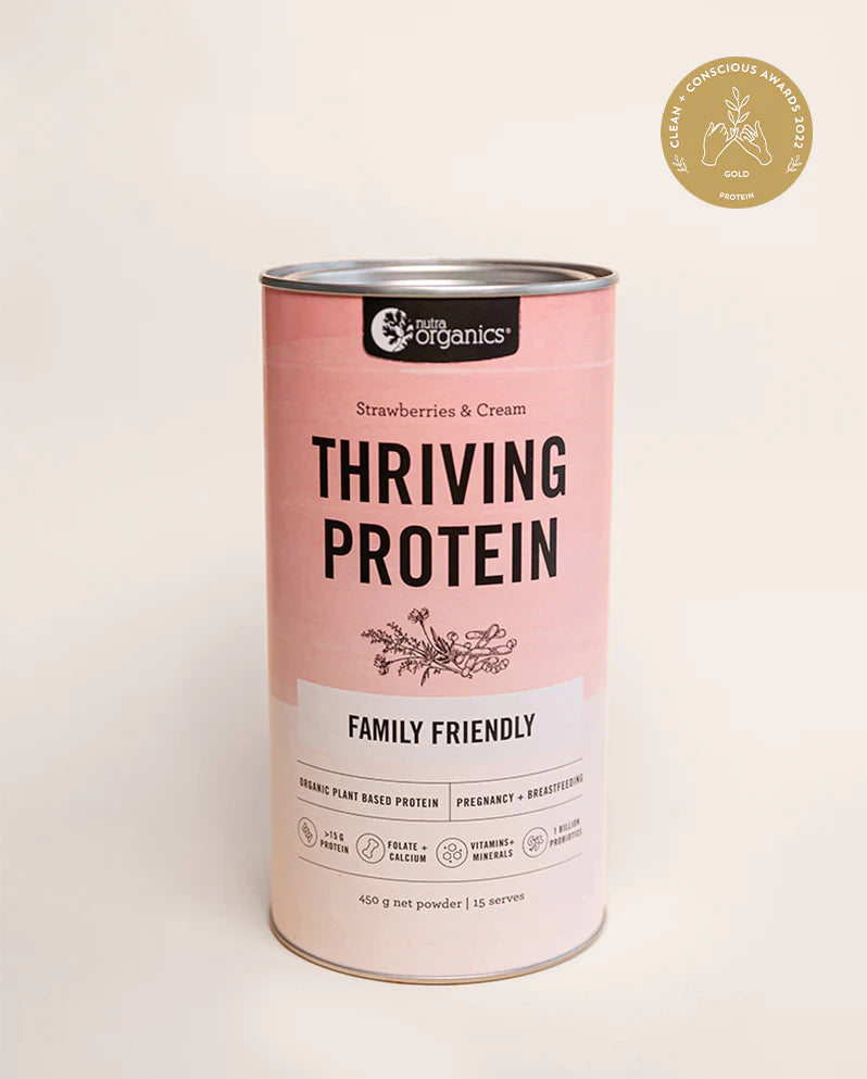 Thriving Protein Strawberries and Cream 450g - Nutraorganics