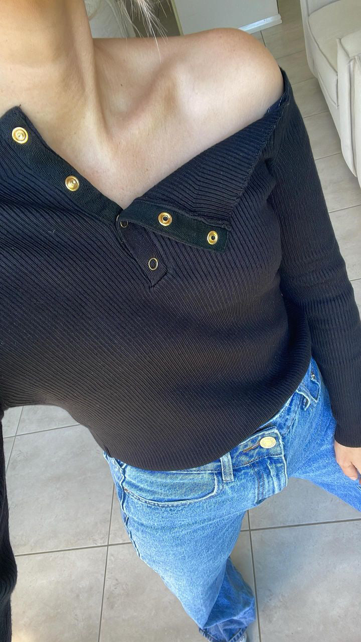 Black Chloe Top