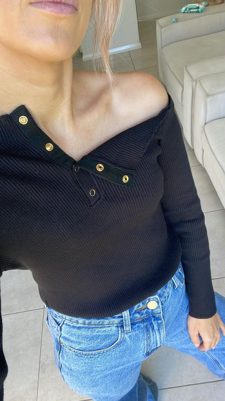 Black Chloe Top