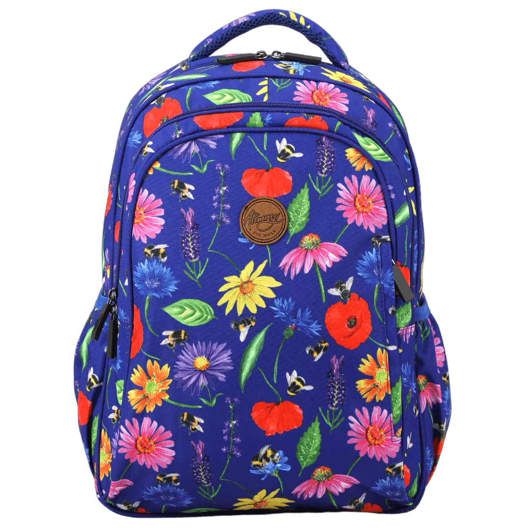 BEES & WILDFLOWERS MIDSIZE KIDS BACKPACK