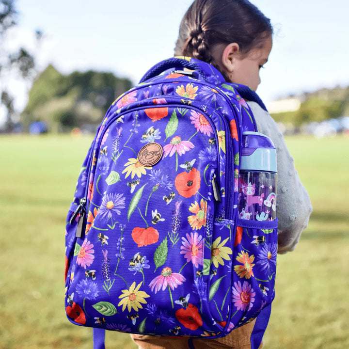 BEES & WILDFLOWERS MIDSIZE KIDS BACKPACK