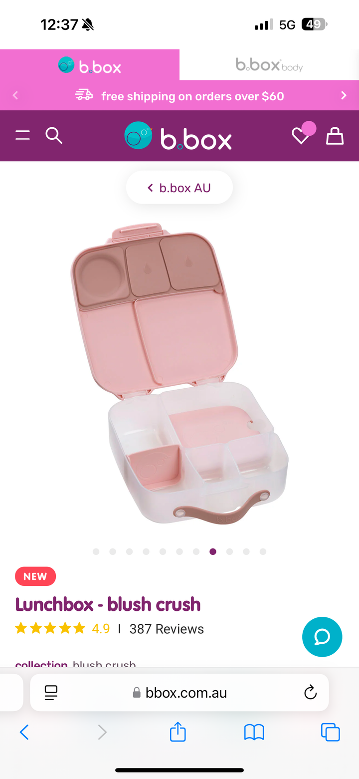 BBOX lunchbox - Blush Crush (Dec delivery)