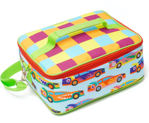 Fast Cars Insulated Lunch Bag