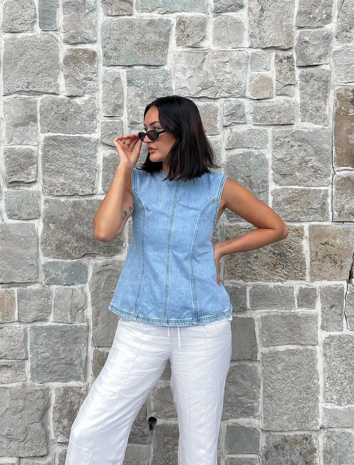 Jaz Denim Top