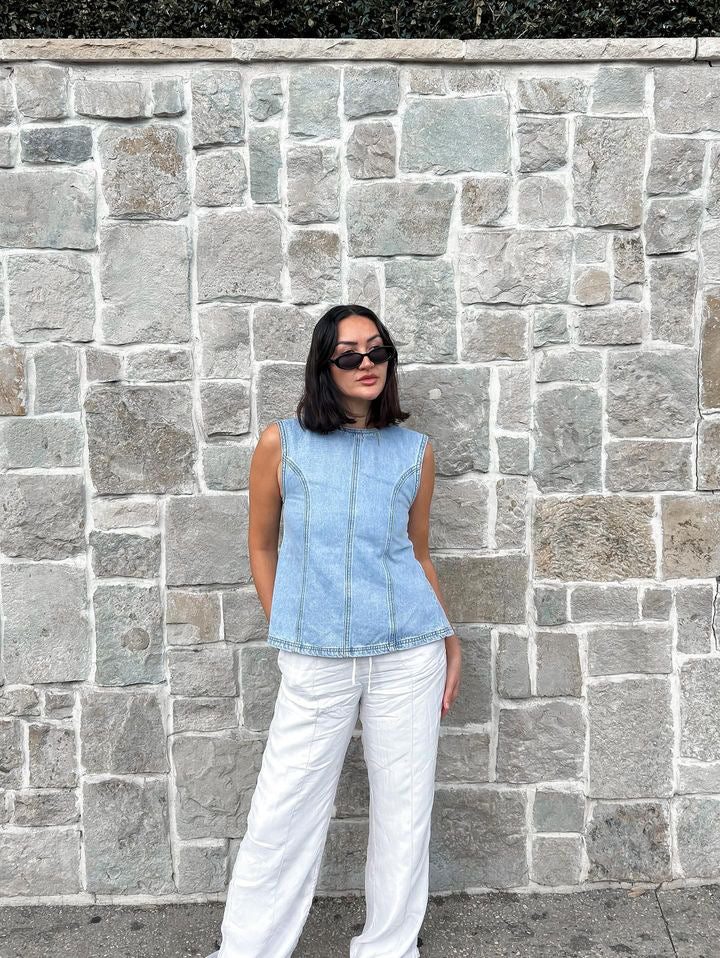 Jaz Denim Top