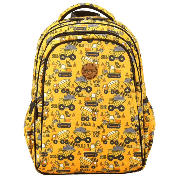 CONSTRUCTION MIDSIZE KIDS BACKPACK- Alimasy