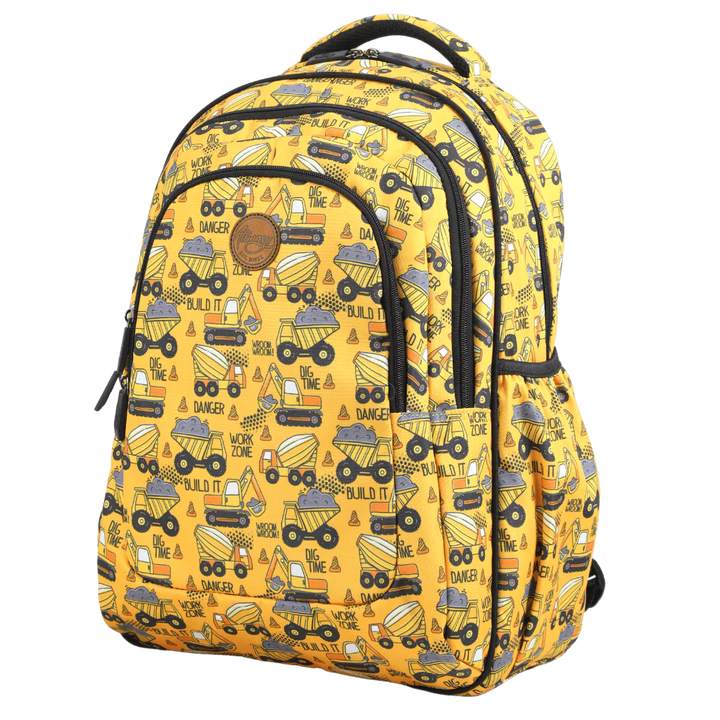 CONSTRUCTION LARGE SCHOOL BACKPACK - Alimasy