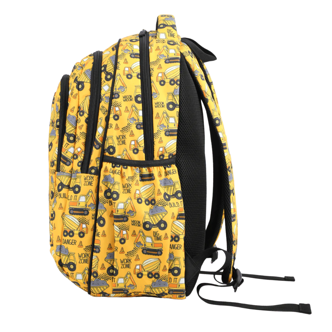 CONSTRUCTION LARGE SCHOOL BACKPACK - Alimasy