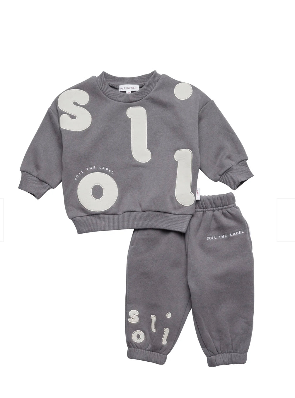For The Fun Fleece Set - Charcoal Soll The Label