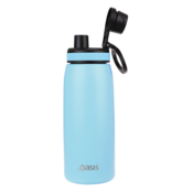 OASIS 780ML INSULATED SPORTS BOTTLE W/SIPPER 3 STRAW (ISLAND BLUE)