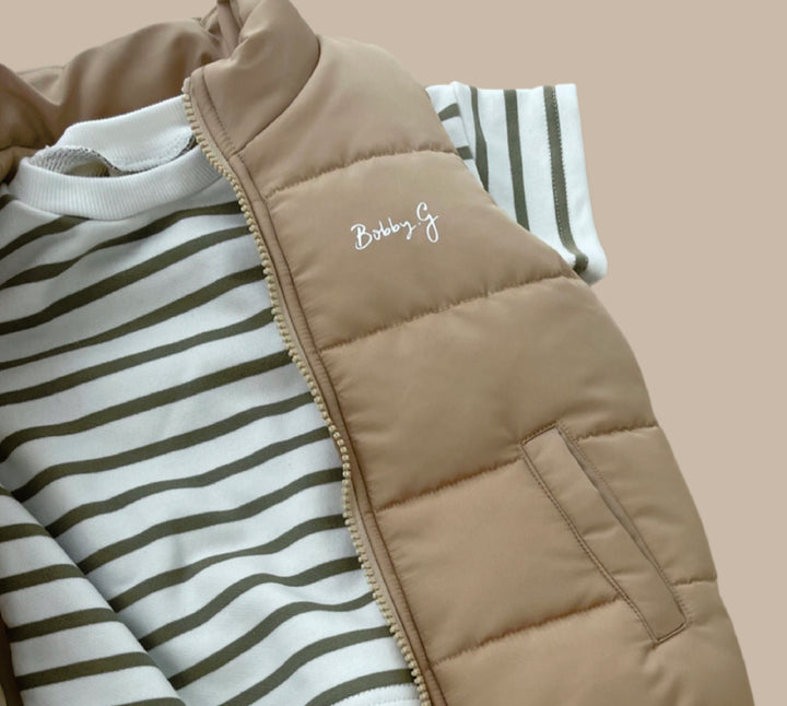 Green Stripe Box Tee- Bobby G