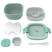 BENTGO ALL­IN­ONE SALAD CONTAINER ­ AQUA