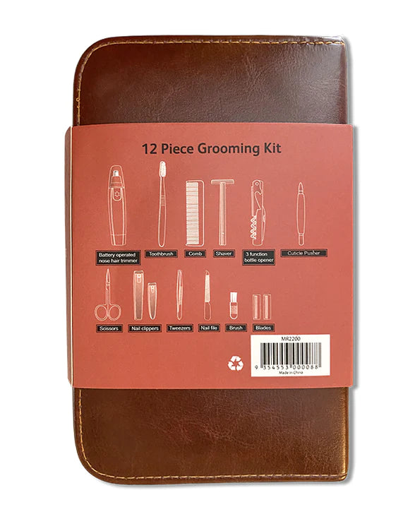 Men's Republic - Men's Grooming Kit - 12 Pieces in Zipper Bag