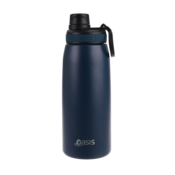 OASIS 780ML INSULATED SPORTS BOTTLE W/SIPPER STRAW (NAVY  )