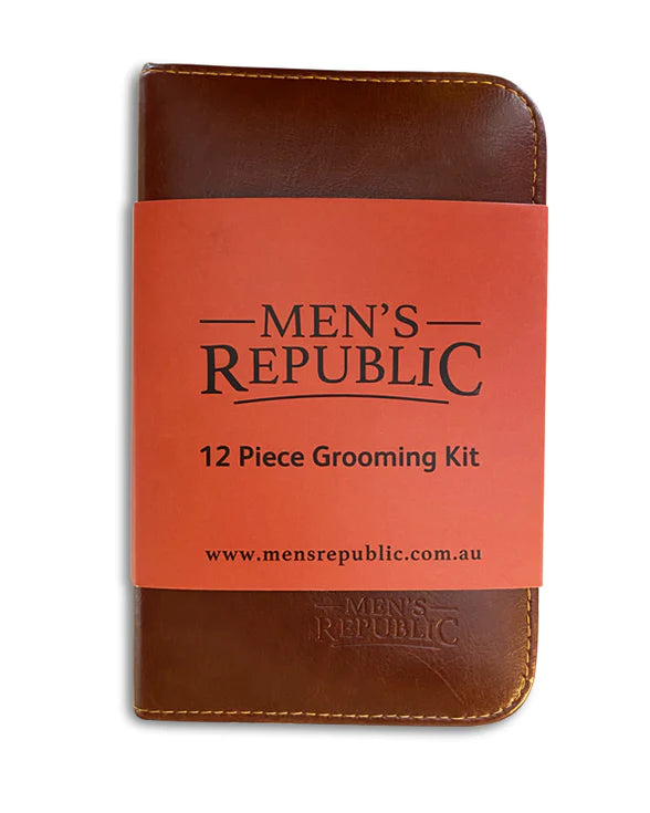 Men's Republic - Men's Grooming Kit - 12 Pieces in Zipper Bag