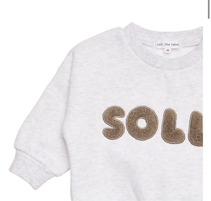 Kids Wooley Soll Fleece Set - Grey/Mocha Soll the Label