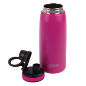 OASIS 780ML INSULATED SPORTS BOTTLE W/SIPPER 3 STRAW (FUCHSIA)