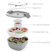 BENTGO ALL­IN­ONE SALAD CONTAINER ­ GREY