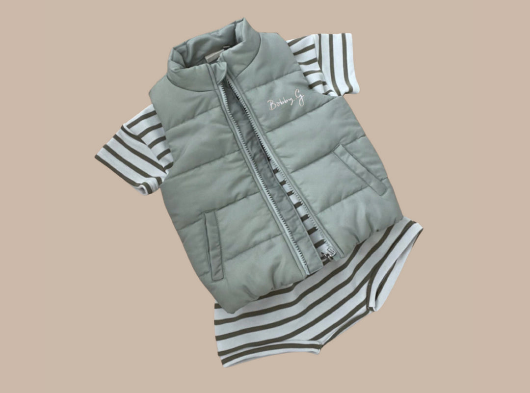 Puffer Vest- Peppermint Bobby G