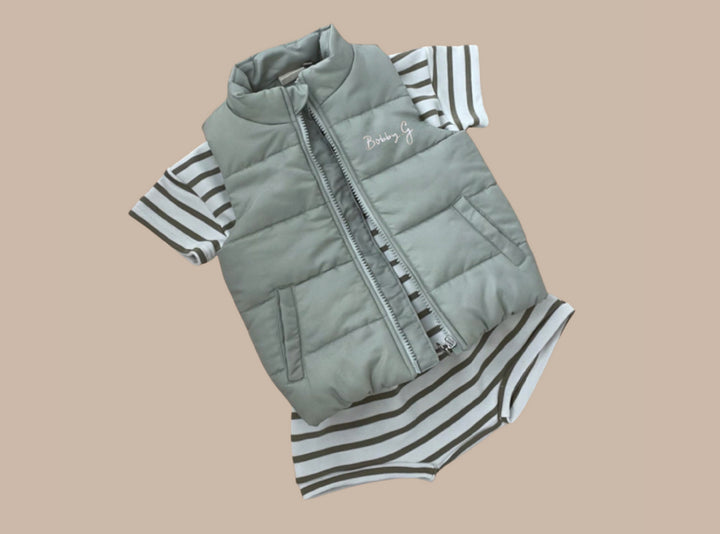 Puffer Vest- Peppermint Bobby G