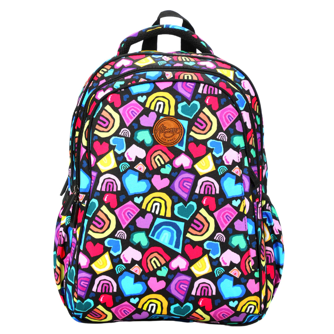 LOVE & RAINBOW MIDSIZE KIDS BACKPACK- Alimasy