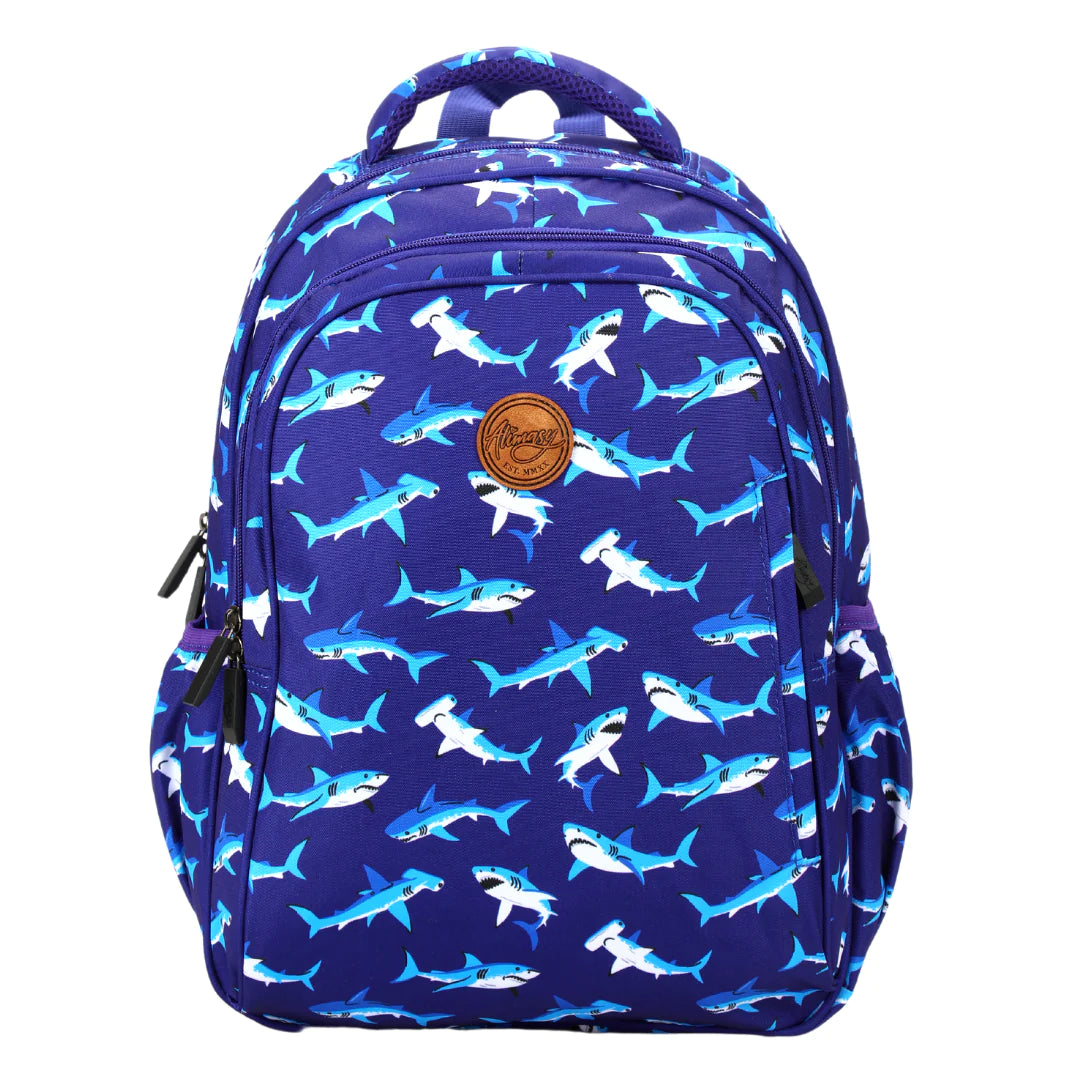 SHARKS MIDSIZE KIDS BACKPACK - Alimasy