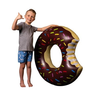 Chocolate Donut Inflatable Pool Tube