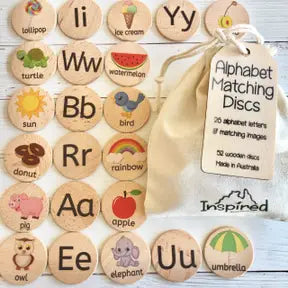 Alphabet Matching Discs