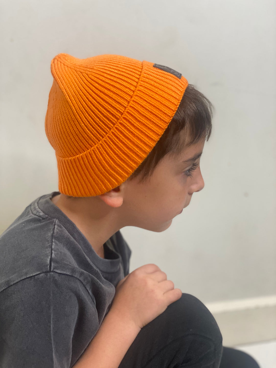 Orange Small Jelly Tot Fisherman’s Beanie