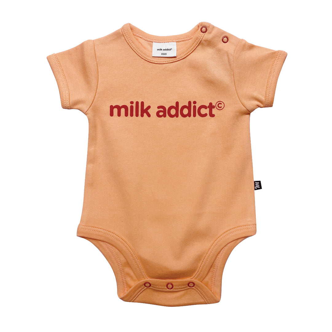 Upcycled - Milk Addict Peaches bodysuit