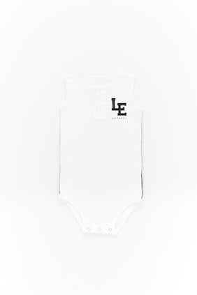 Little Edge Logo Waffle Onsie