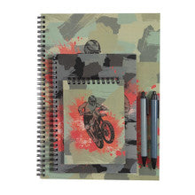 Stationery Set - Camo Biker