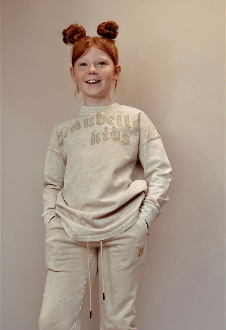 SIGNATURE LONG SLEEVE - ACID WASH BEIGE