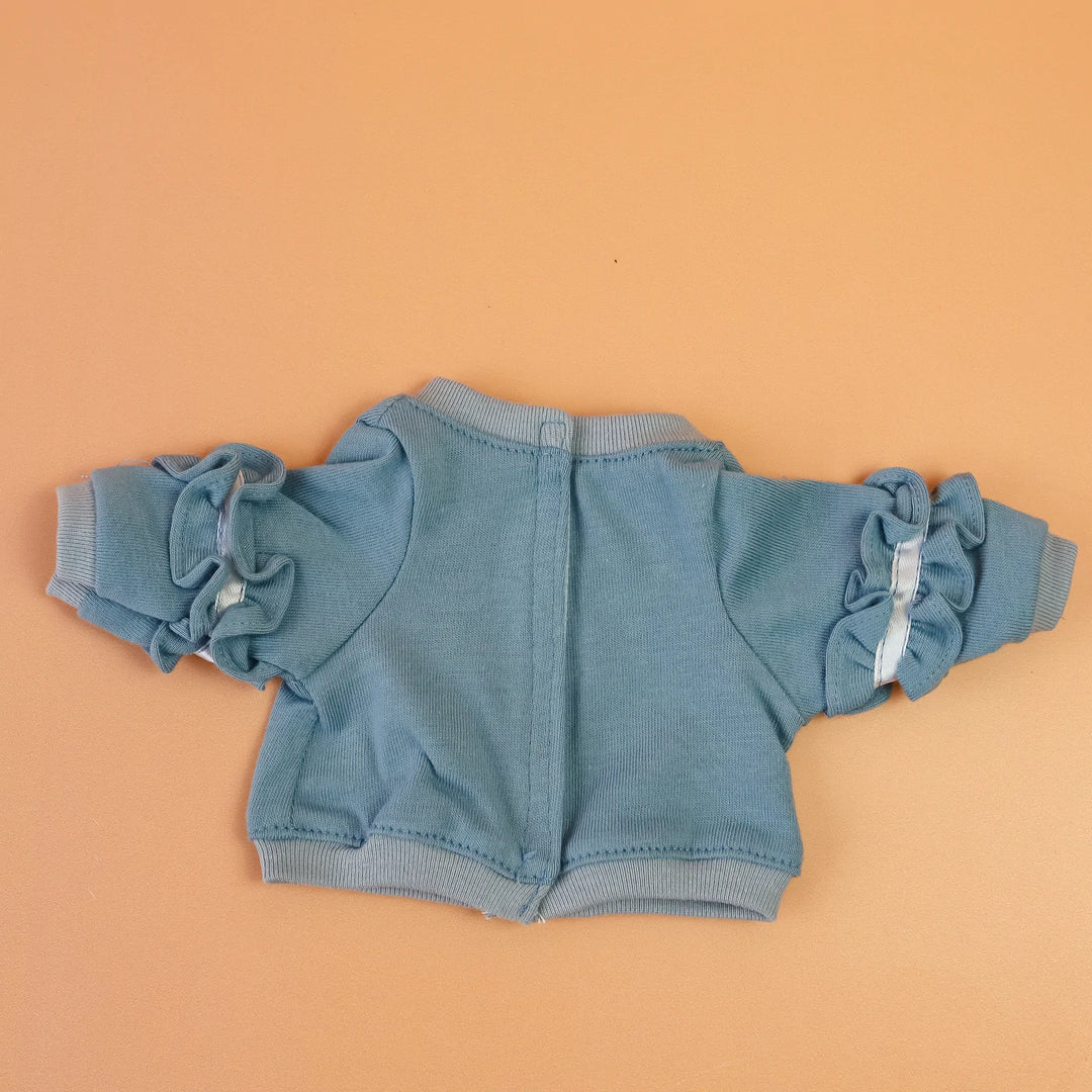 tiny threads ruffle jumper and denim pant set