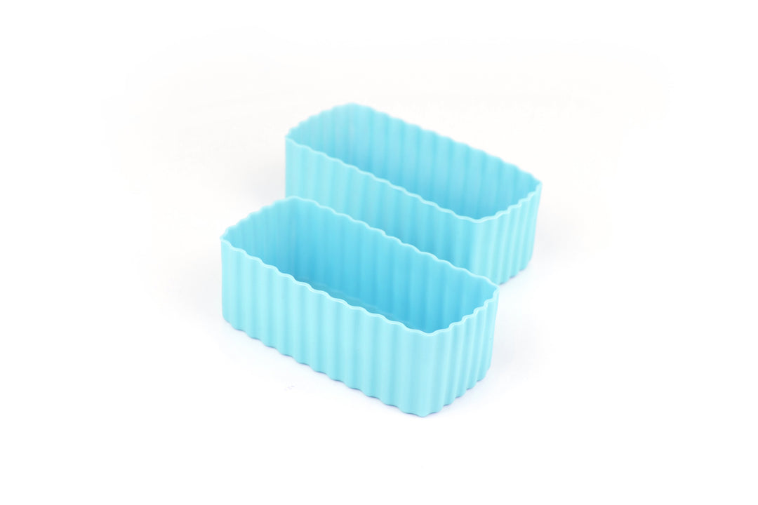 Bento cups rectangle blue