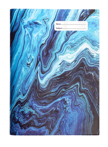 Exercise Book Cover Ocean Marble 1