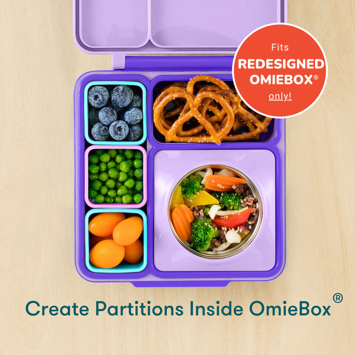 OMIEDIP SILICONE DIP CONTAINERS SET 2 (PINK/TEAL)