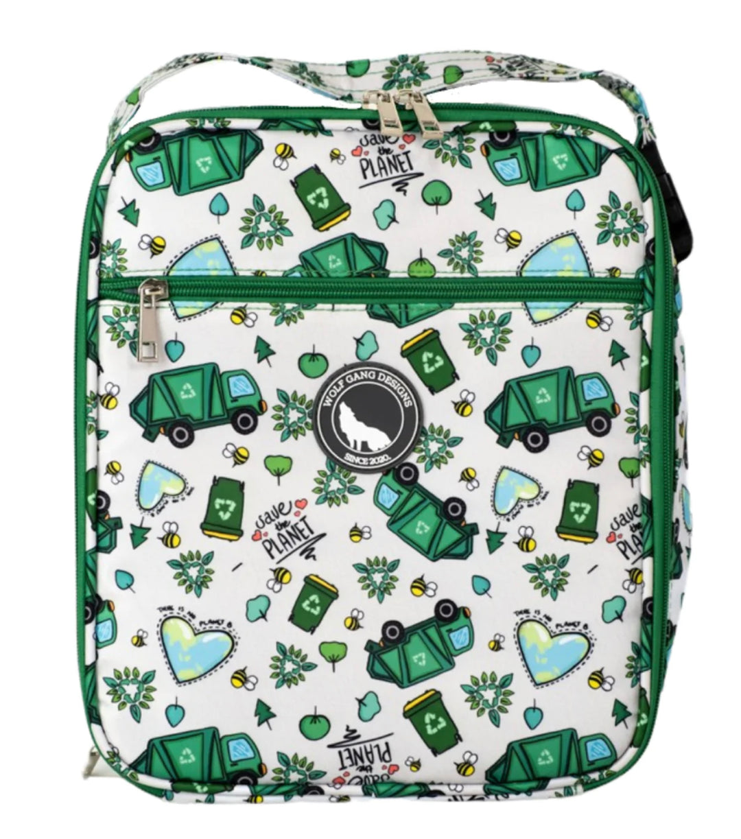 No Planet Bee -  Artic Wolf Large Insulated Lunch Bag