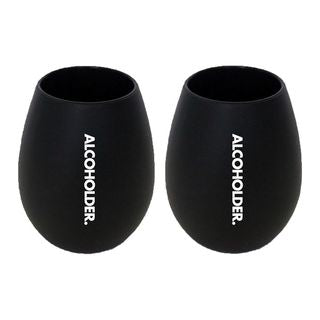 SqUish Stemless Silicone Wine Tumblers - 2 Pack