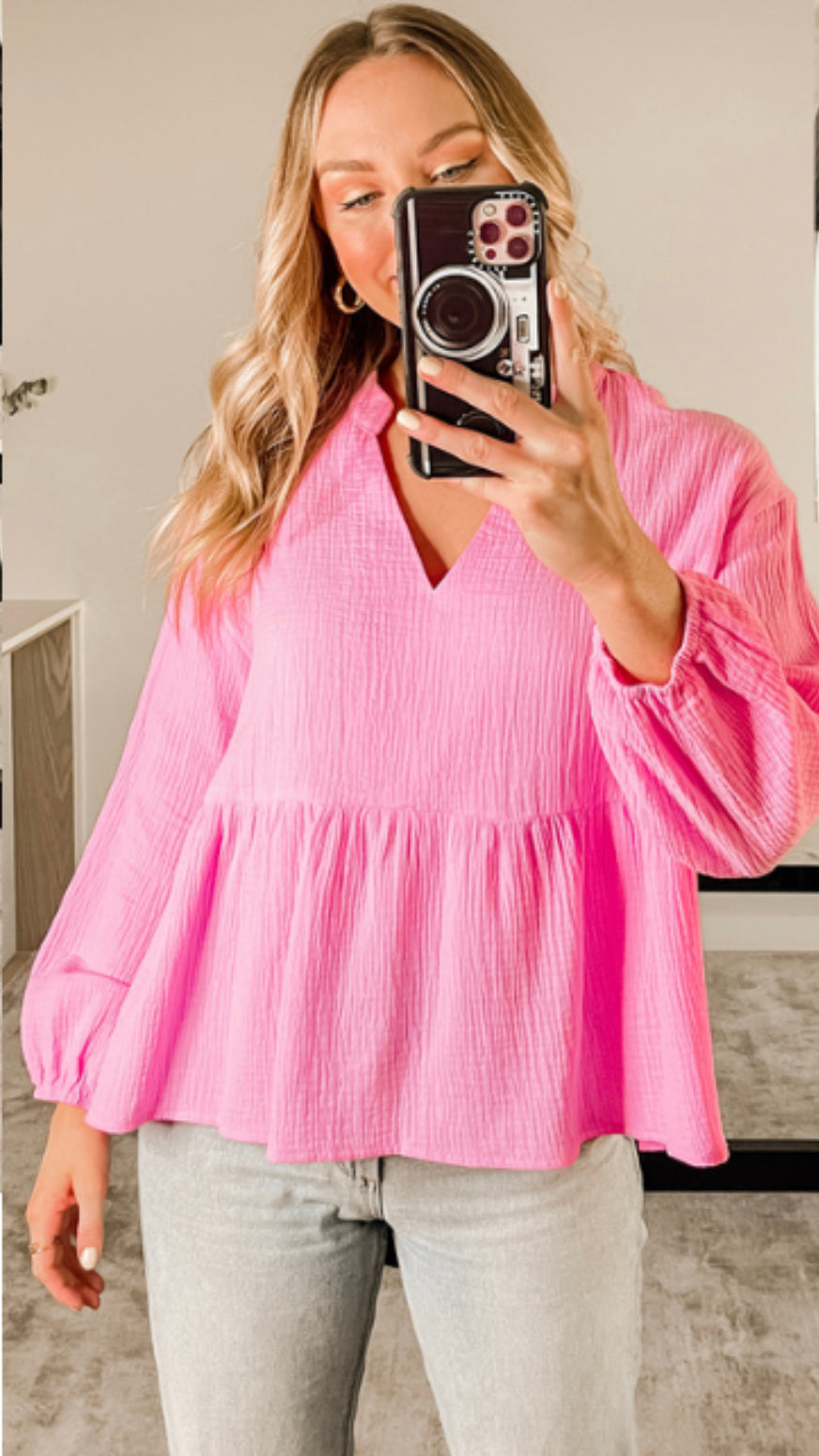 Emmy pink top