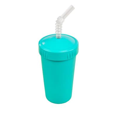 Re-Play Straw Cup With Reusable Straw- Aqua