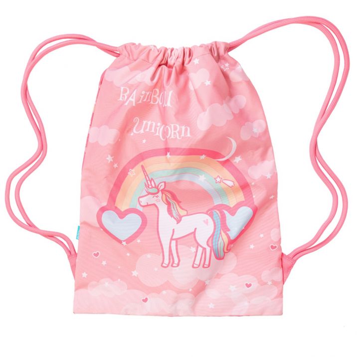 Big Drawstring Bag Rainbow Unicorn