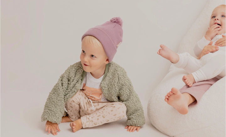 Bobby G Pom Pom Beanie Plum
